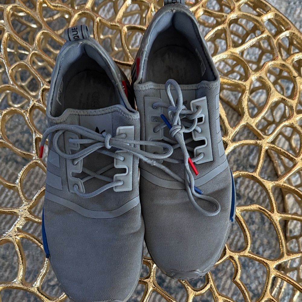 Adidas Gray Sneakers Lightweight Mesh Design